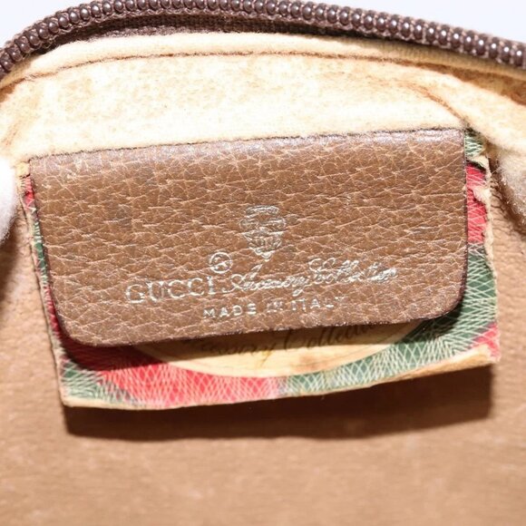 GUCCI GG Supreme Web Sherry Line Shoulder Bag PVC Beige 116 02 089 Auth 148264 - Picture 11 of 16